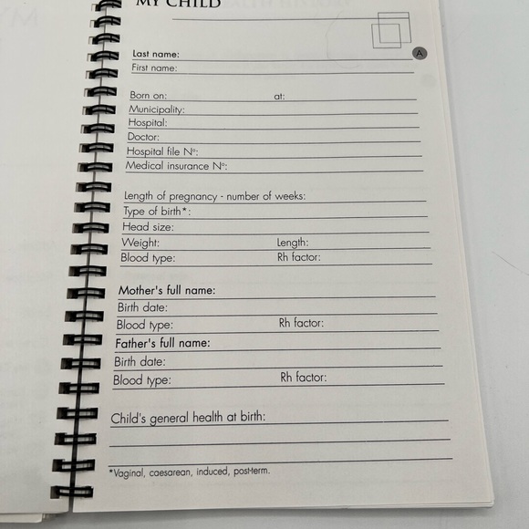 𝕎𝔼𝕃𝕃ℕ𝔼𝕊𝕊 My Child’s Health Notebook - Picture 3 of 8